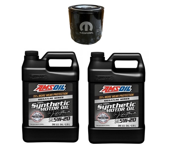 AMSOIL 5W20 7,56 L + FILTR OLEJU MOPAR JEEP  DODGE CHRYSLER  5.7L V8 HEMI 